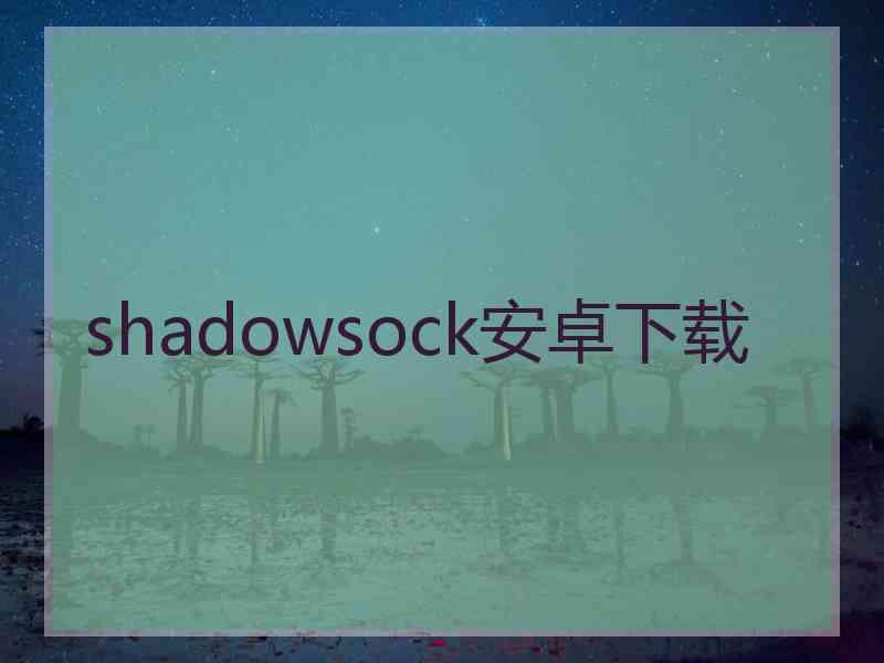 shadowsock安卓下载