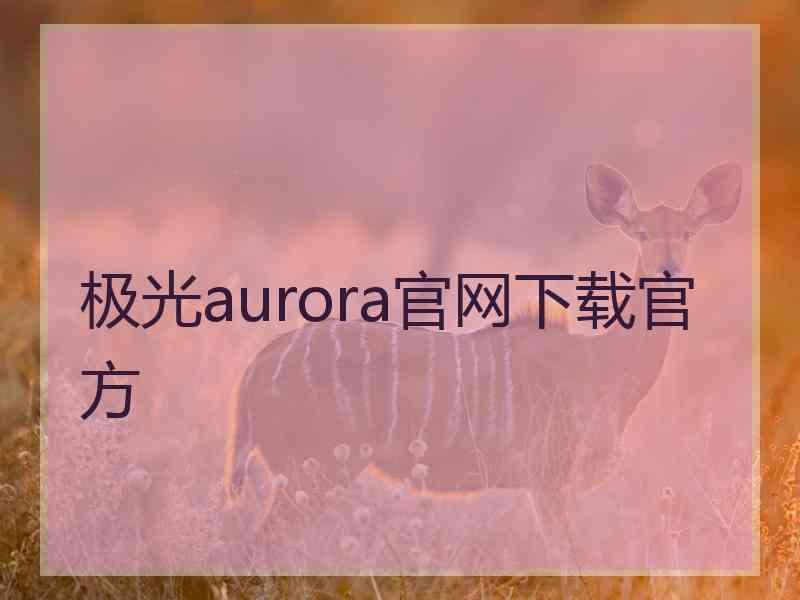 极光aurora官网下载官方