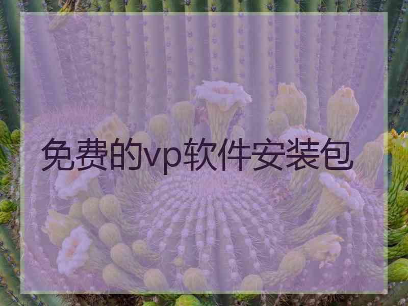 免费的vp软件安装包