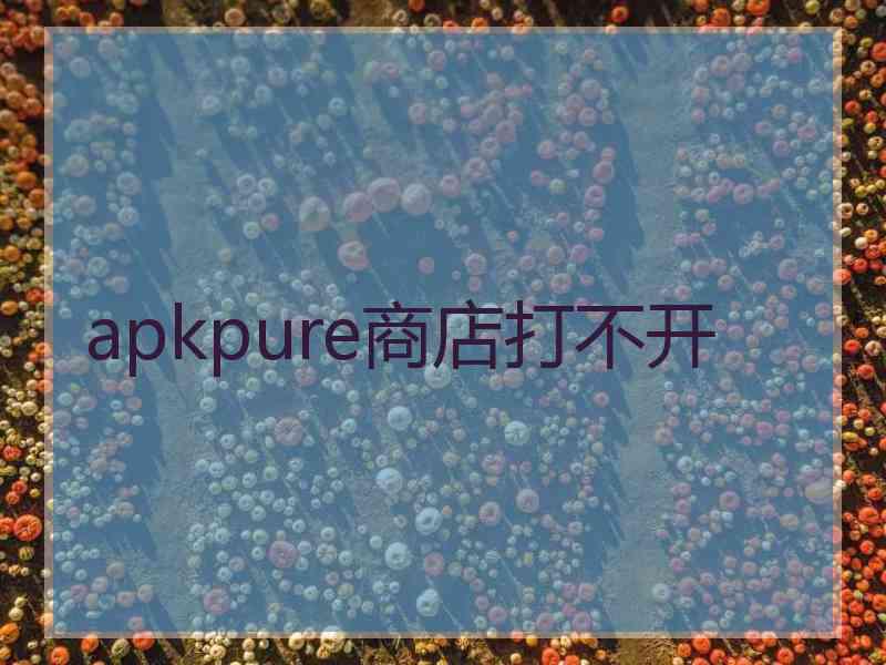 apkpure商店打不开