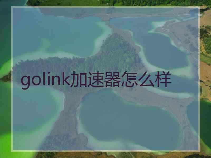 golink加速器怎么样