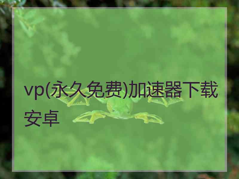 vp(永久免费)加速器下载安卓