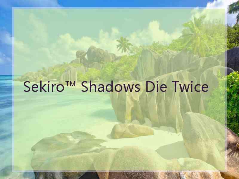 Sekiro™ Shadows Die Twice