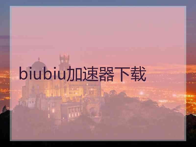 biubiu加速器下载