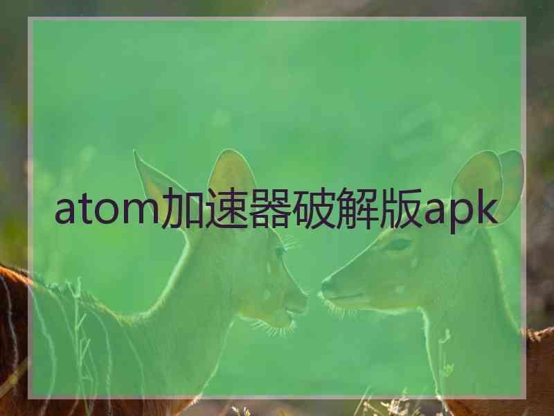 atom加速器破解版apk