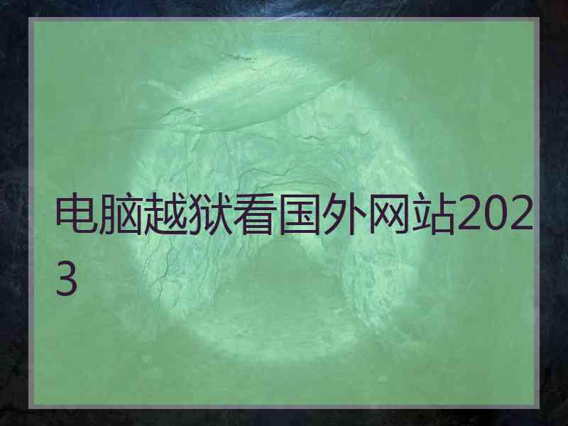 电脑越狱看国外网站2023