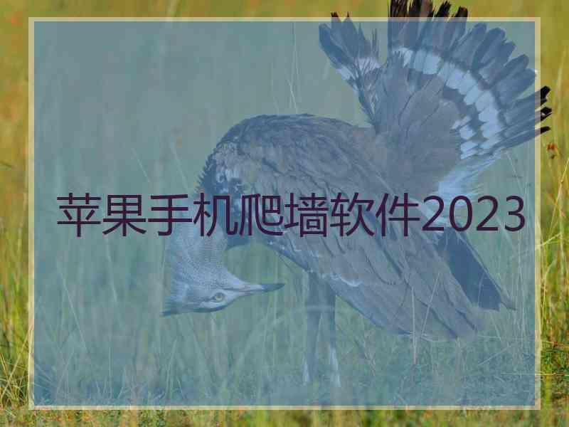 苹果手机爬墙软件2023