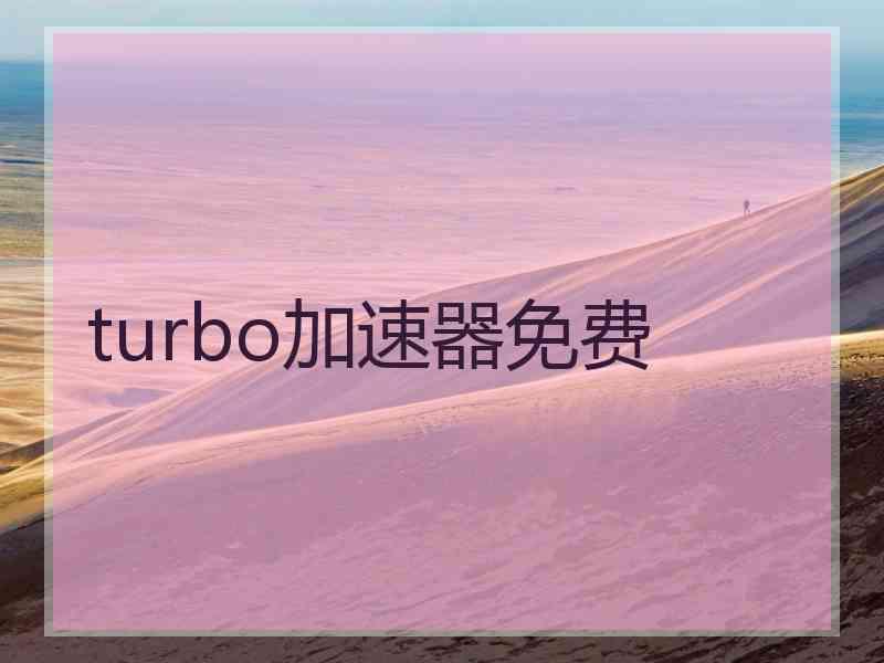 turbo加速器免费