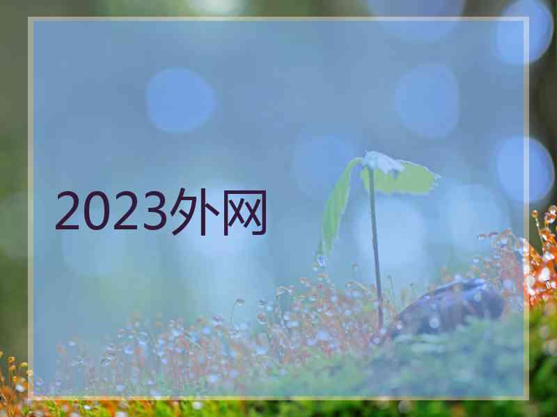 2023外网