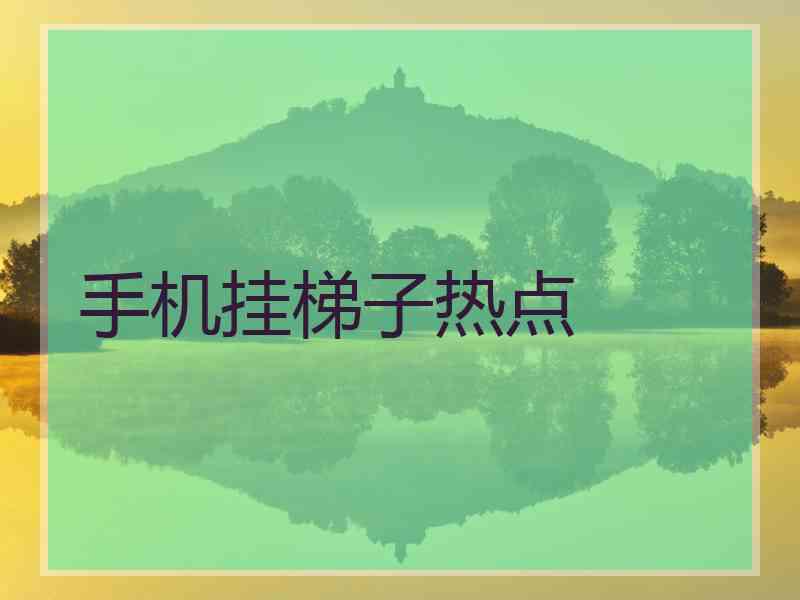 手机挂梯子热点