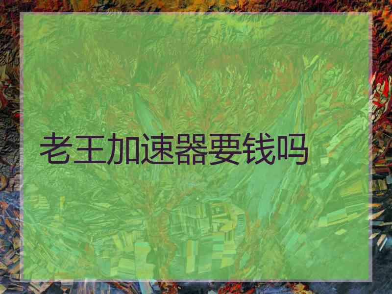 老王加速器要钱吗