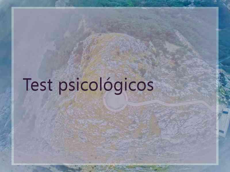 Test psicológicos