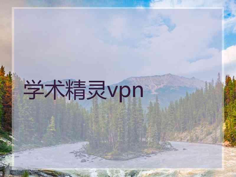 学术精灵vpn