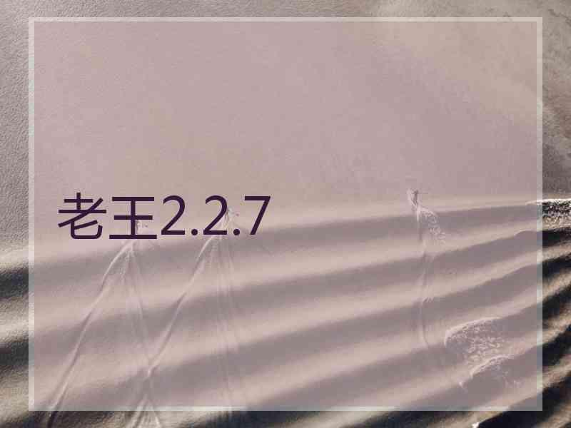 老王2.2.7