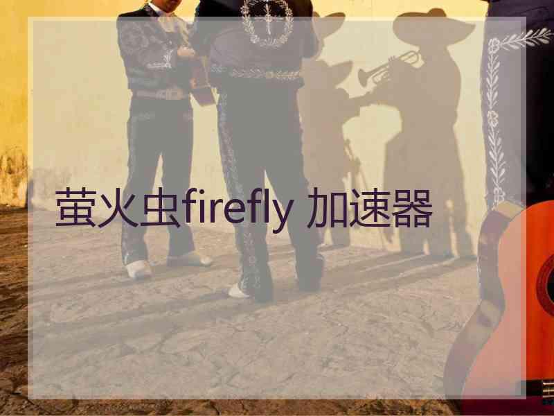 萤火虫firefly 加速器