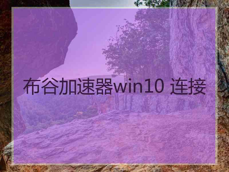 布谷加速器win10 连接