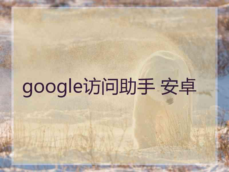 google访问助手 安卓