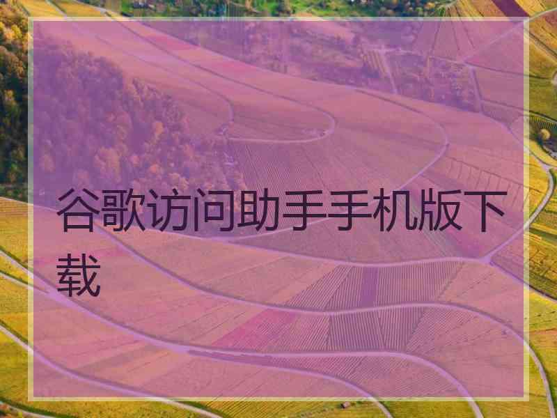 谷歌访问助手手机版下载