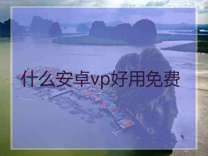 什么安卓vp好用免费