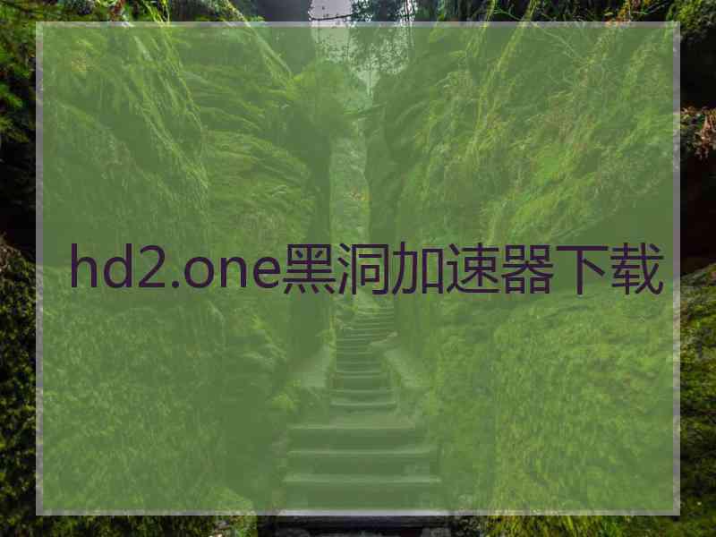 hd2.one黑洞加速器下载