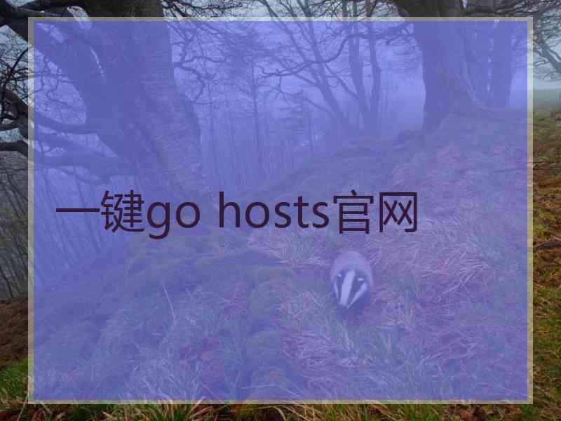 一键go hosts官网