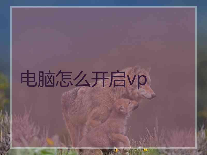 电脑怎么开启vp