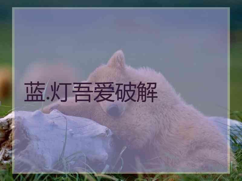 蓝.灯吾爱破解