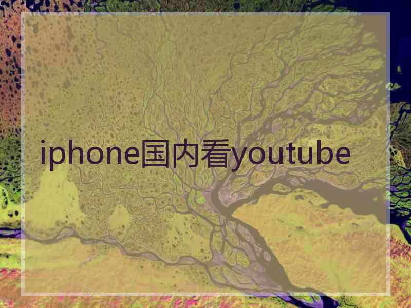 iphone国内看youtube