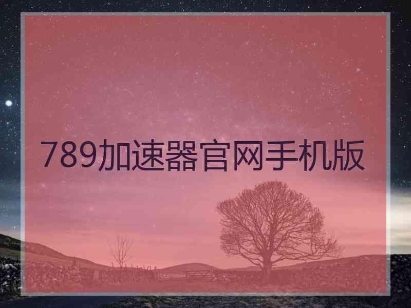 789加速器官网手机版