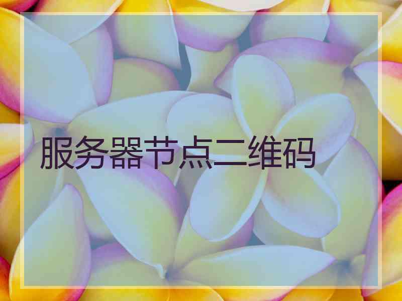 服务器节点二维码