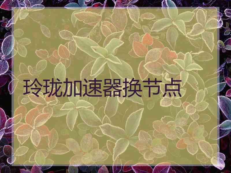 玲珑加速器换节点