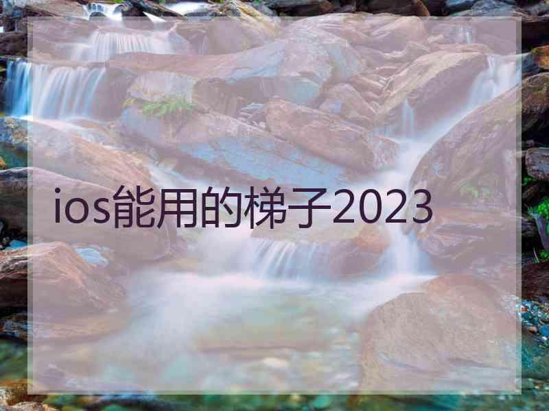 ios能用的梯子2023