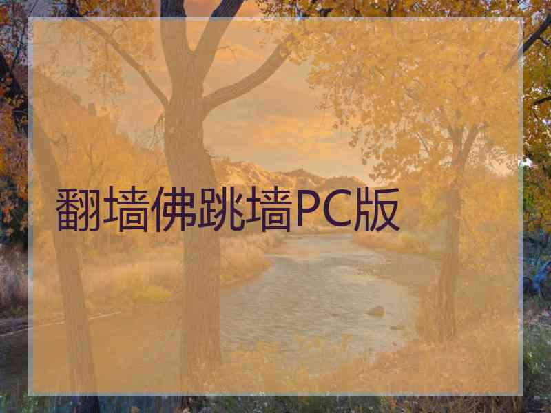 翻墙佛跳墙PC版