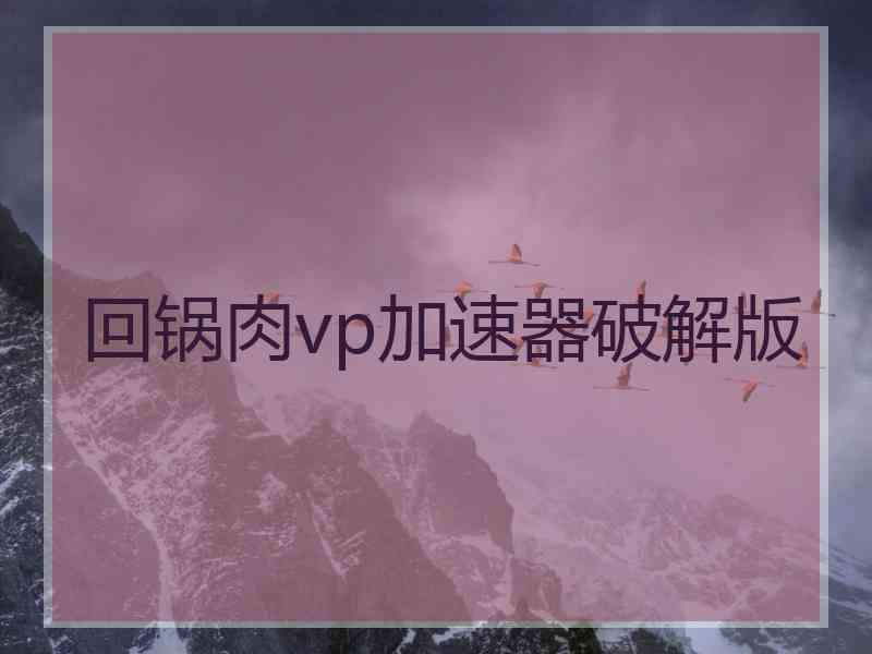 回锅肉vp加速器破解版