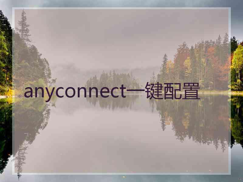 anyconnect一键配置